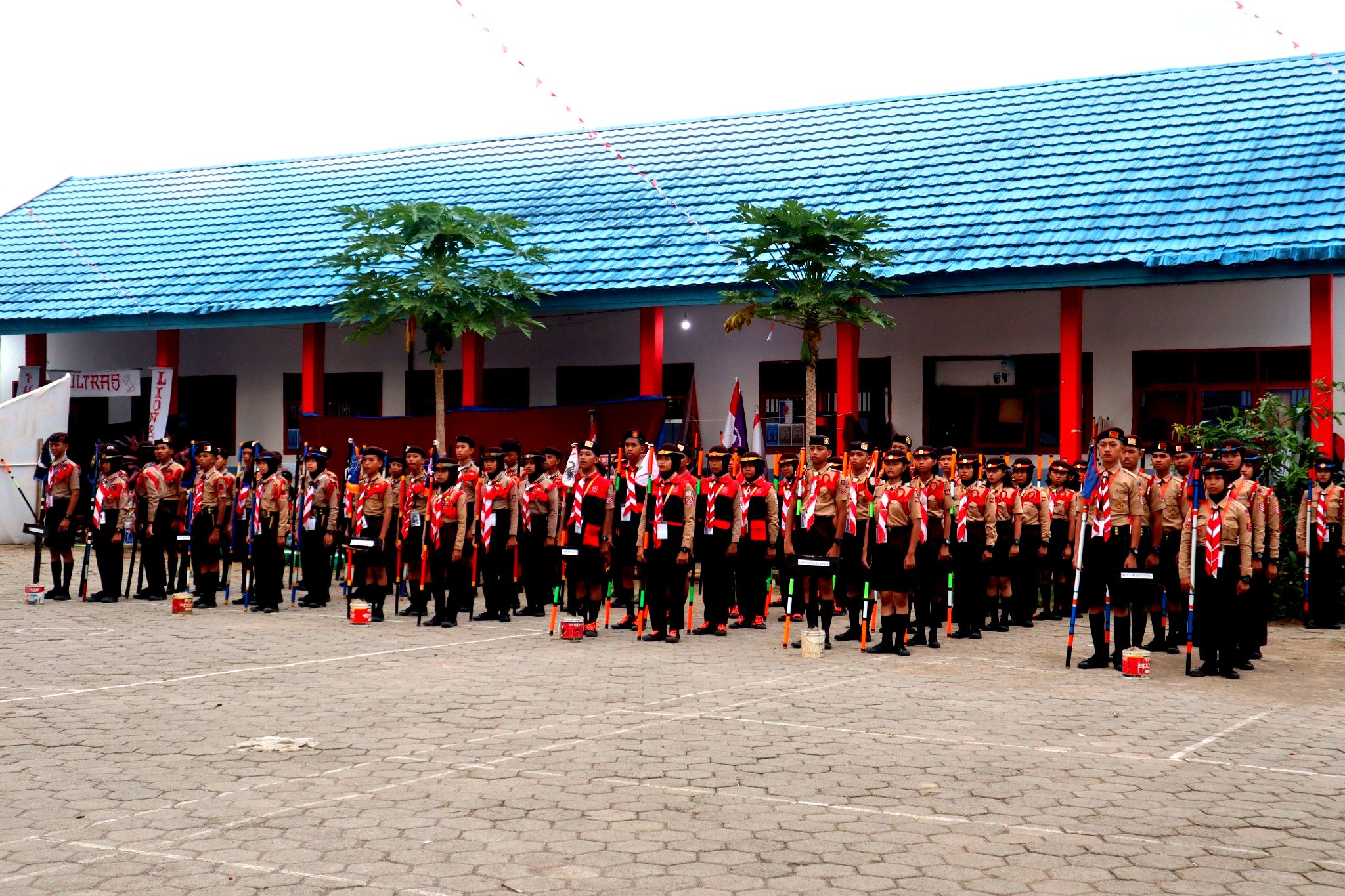 Rafting Scout SMP Negeri 1 Manuju Ikuti Road to Focus Competition (Founder Scout Competition) di SMP Negeri 2 Polongbangkeng Selatan